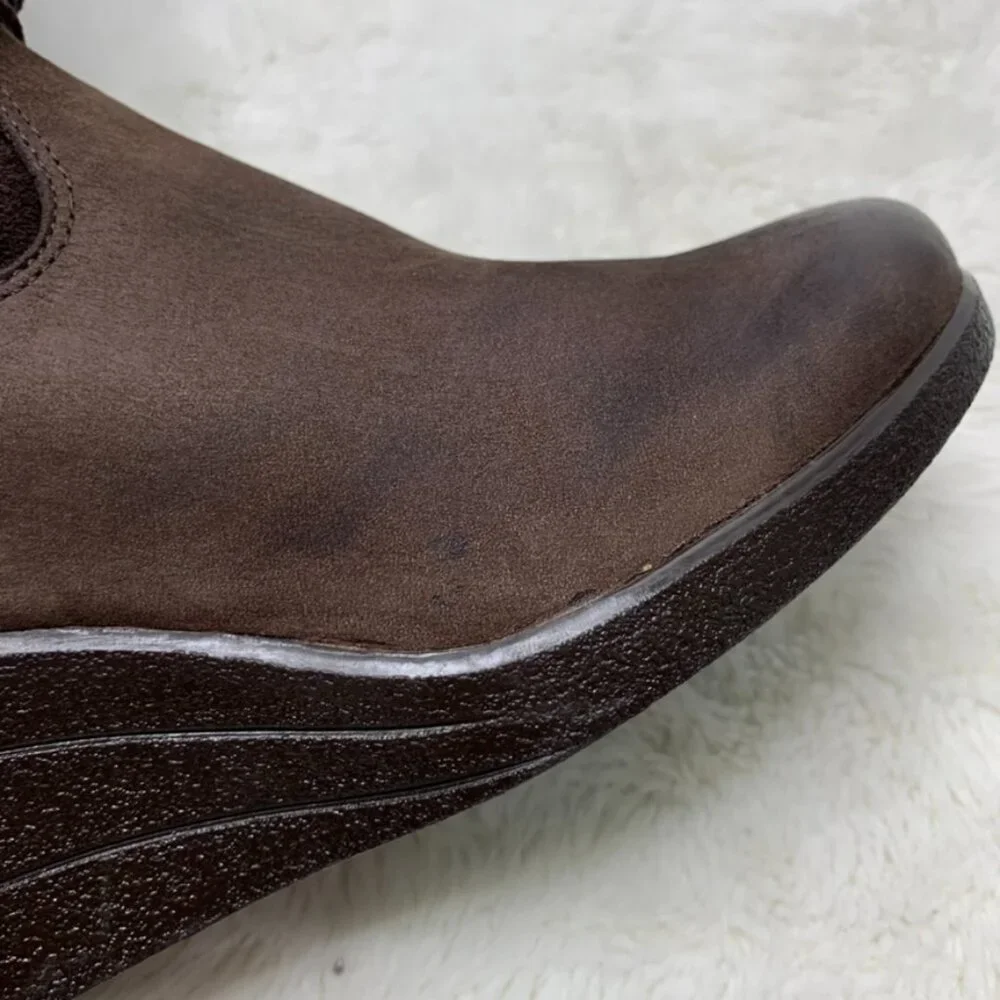 UGG 1005266 Women's Waterproof Lesley Uptown Knee High Wedge Boots Brown Size 6